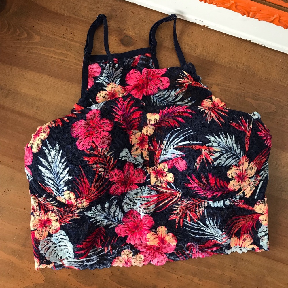 Tropical print Victoria’s Secret Pink bralette!